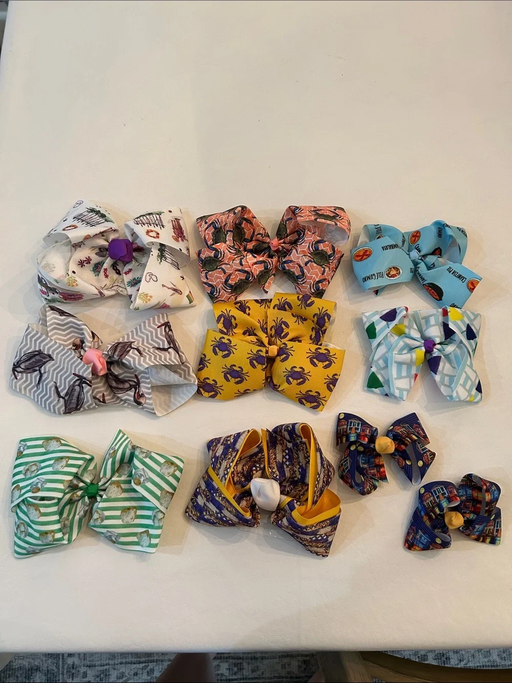 New Orleans Themed Hair Bows Bundle